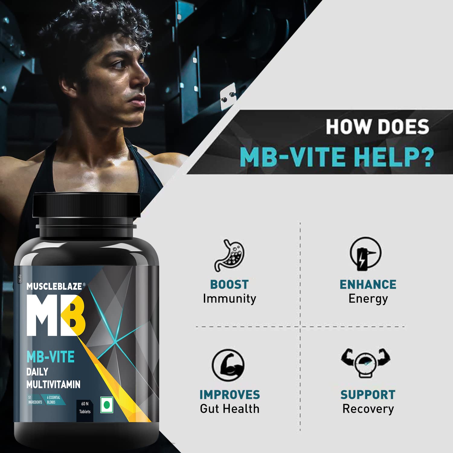 MuscleBlaze Biozyme Daily Multivitamin
