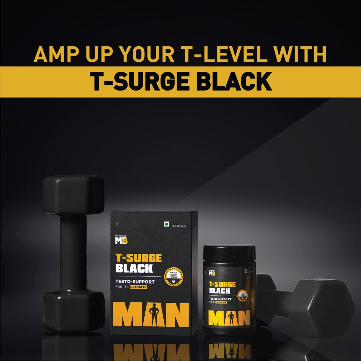 MuscleBlaze T Surge Black 05